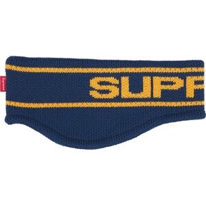 Supreme Logo Contrast Headband ‘Navy’